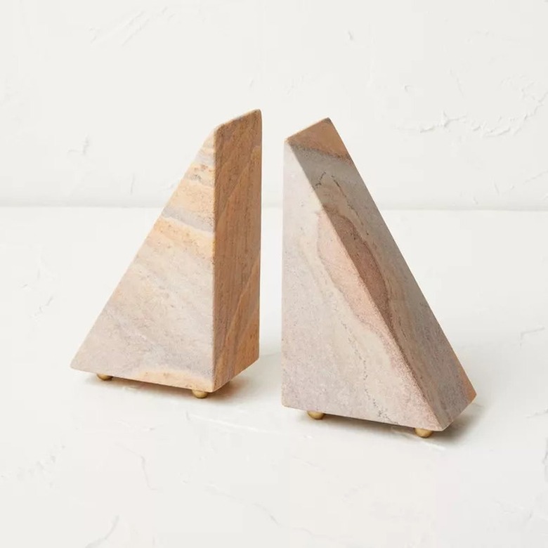 Opalhouse x Jungalow Stone Pyramid Bookends (set of 2)