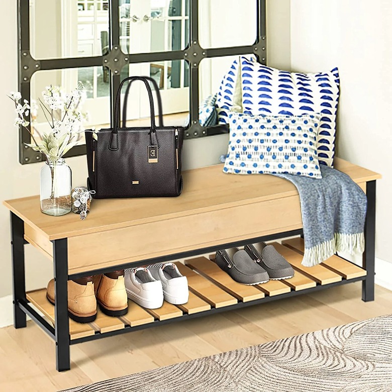 Hrooarem Industrial Storage Bench