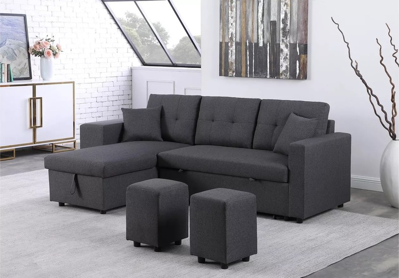 Mercury Row Santini Reversible Sleeper Sofa & Chaise