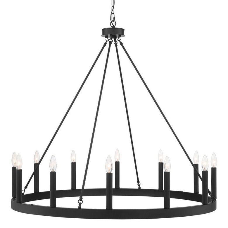 Greyleigh Finchley Dimmable Wagon Wheel Chandelier