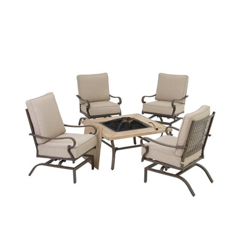 Mainstays Ellis Garden 5-Piece Outdoor Fire Pit Patio Set