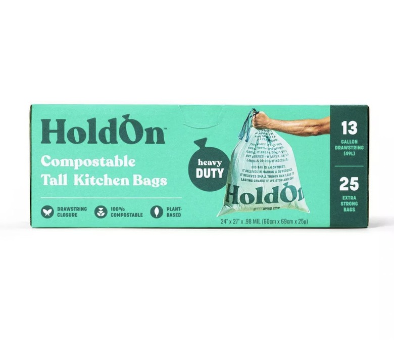 HoldOn Compostable Tall Kitchen Trash Bags