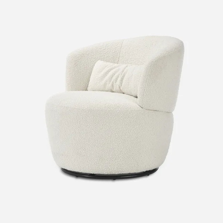 Castlery Amber Bouclé Swivel Chair