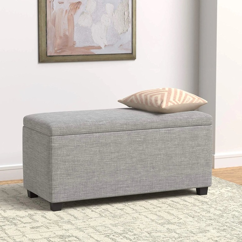 Amazon Basics Upholstered Storage Ottoman