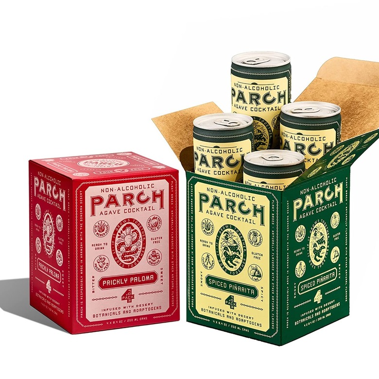 PARCH Spiced Pinarita + Prickly Paloma Non-Alcoholic Agave Cocktail (two 4-packs)