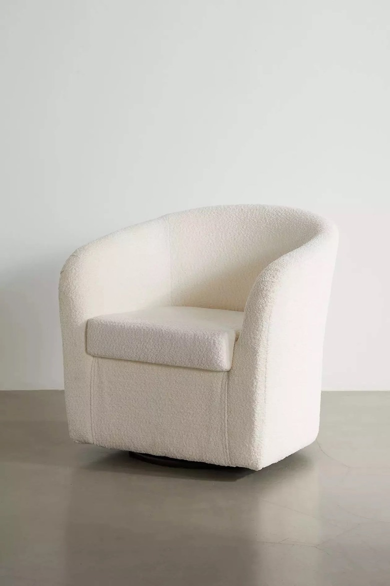 Urban Outfitters Kennedy Boucle Swivel Chair