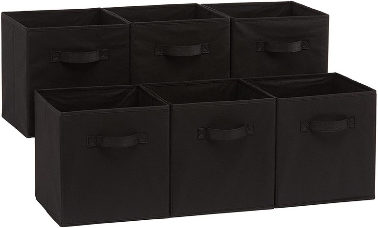 Amazon Basics Collapsible Fabric Storage Cubes Organizer (Pack of 6)