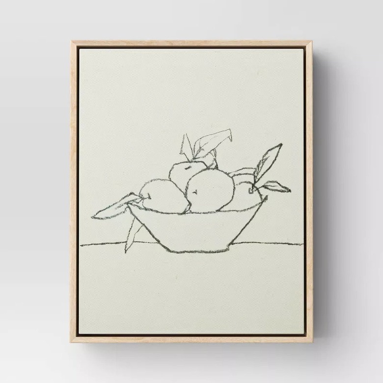 Threshold Fruit Bowl Unframed Wall Canvas (8" x 10")