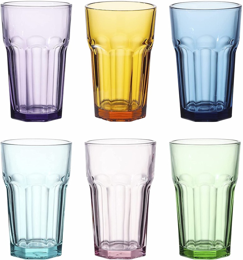 East Creek 13-Ounce Colored Double Old Fashioned Glasses (set of 6)