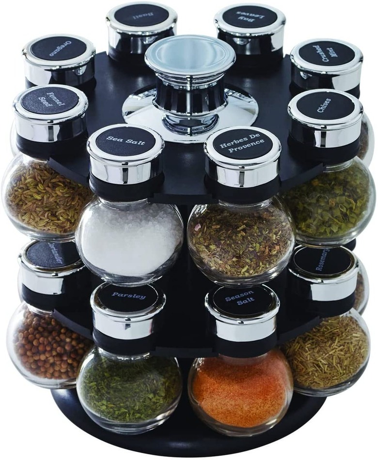 Kamenstein Ellington Revolving Tower with Free Spice Refills for 5 Years