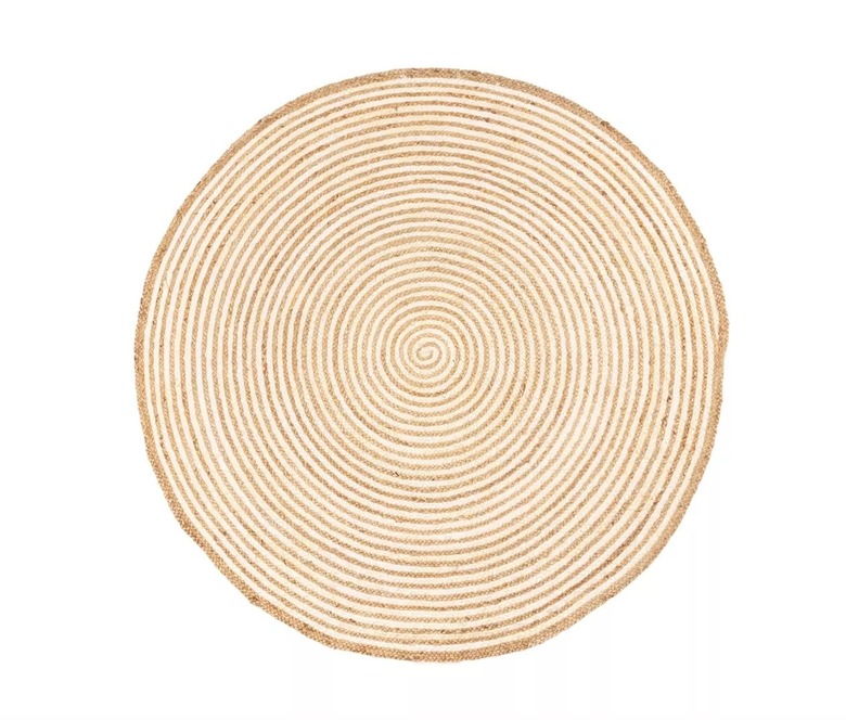 Blue Nile Mills Chesterfield Hand-Braided Jute Area Rug (10-foot diameter)