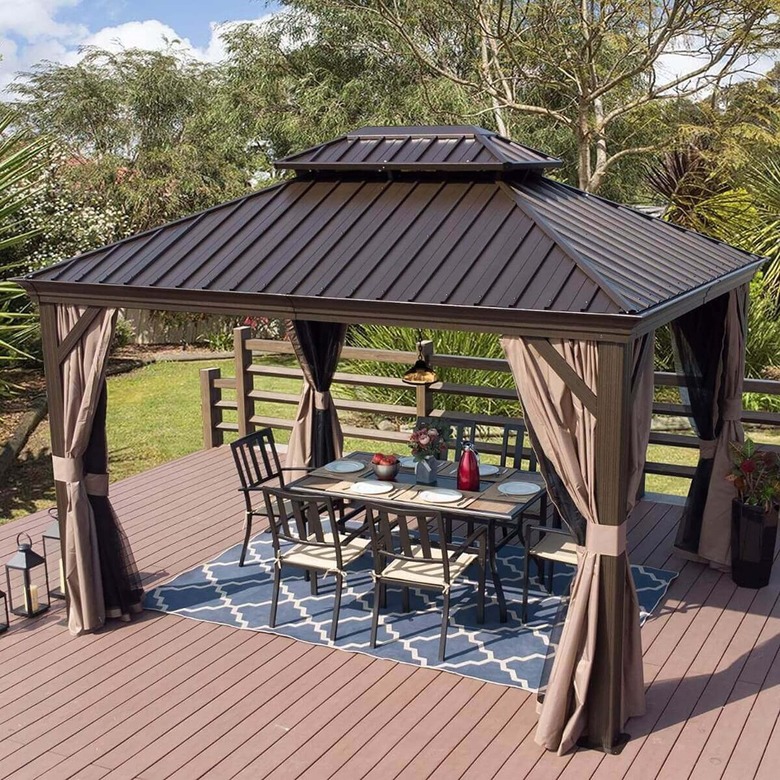 Kozyard Alexander Hardtop Aluminum Permanent Gazebo