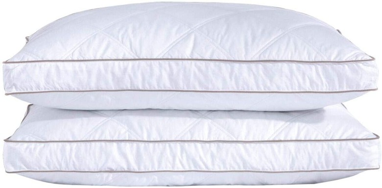 Puredown Goose Down Feather Pillow (set of 2)