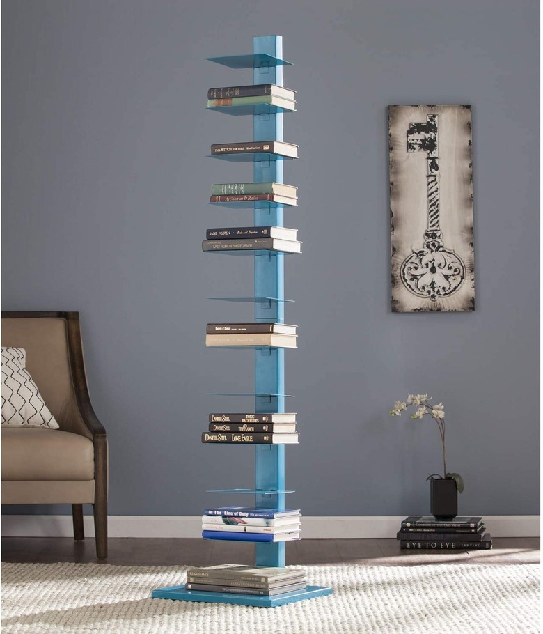 SEI Furniture Metal Spine Book Tower