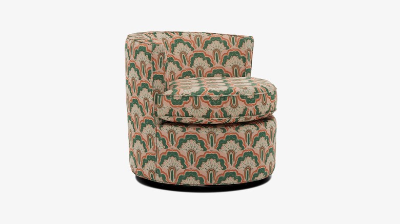 Deco Peacock Carly Swivel Chair