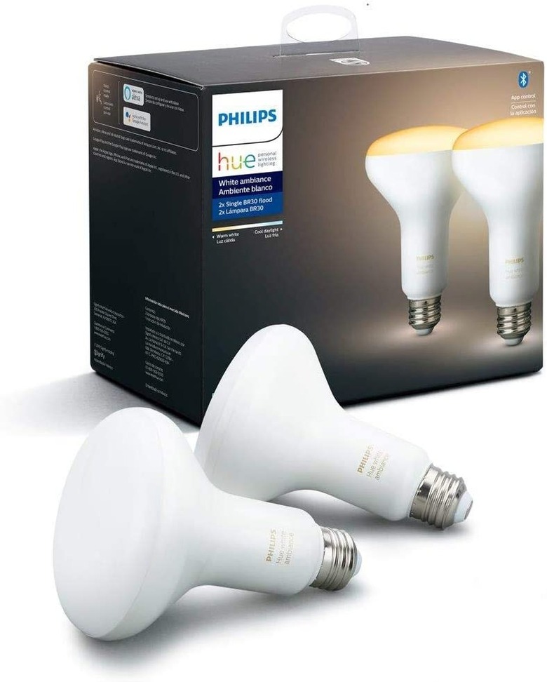 Philips Hue White Ambiance Recessed LED Smart Bulbs (2-Pack)