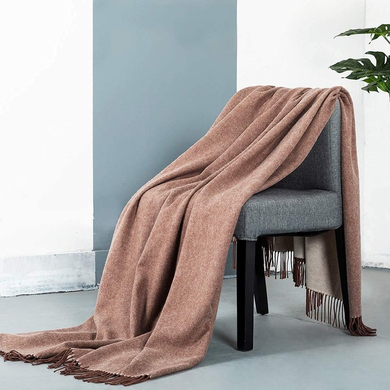 Spencer & Whitney Wool Throw Blanket