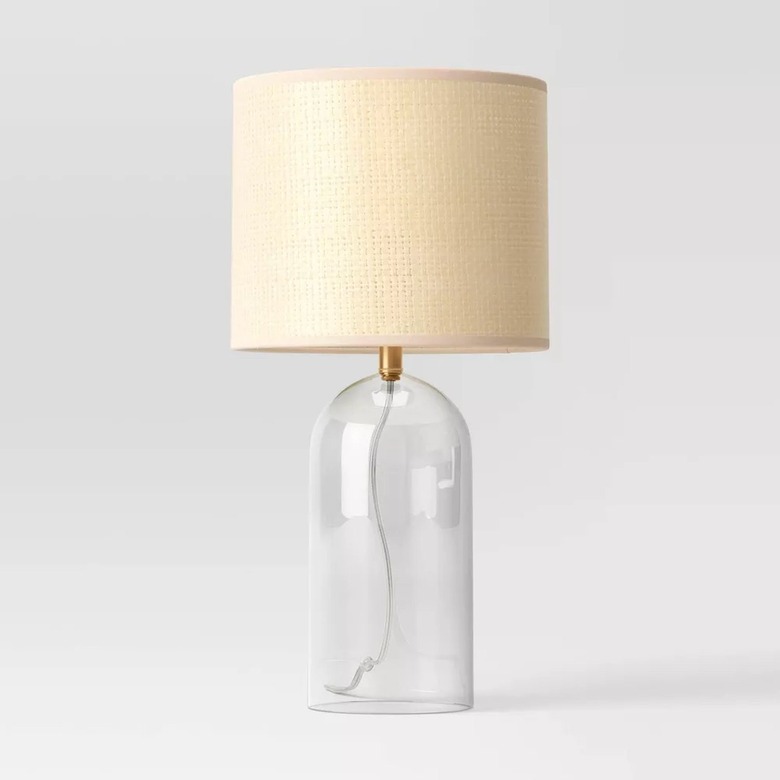 Threshold Glass Table Lamp With Open Base