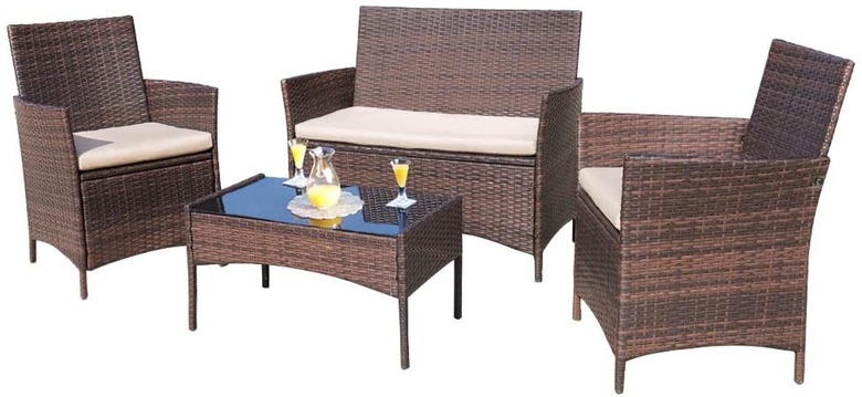 Homall 4-Piece Outdoor Patio Furniture Set