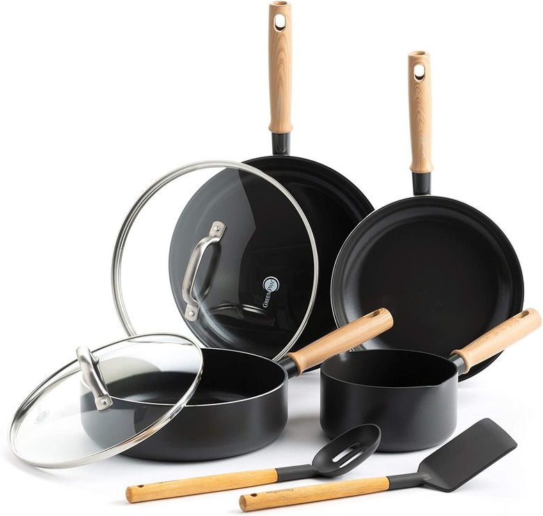 GreenPan Hudson Healthy Ceramic Nonstick 8-Piece Cookware Set