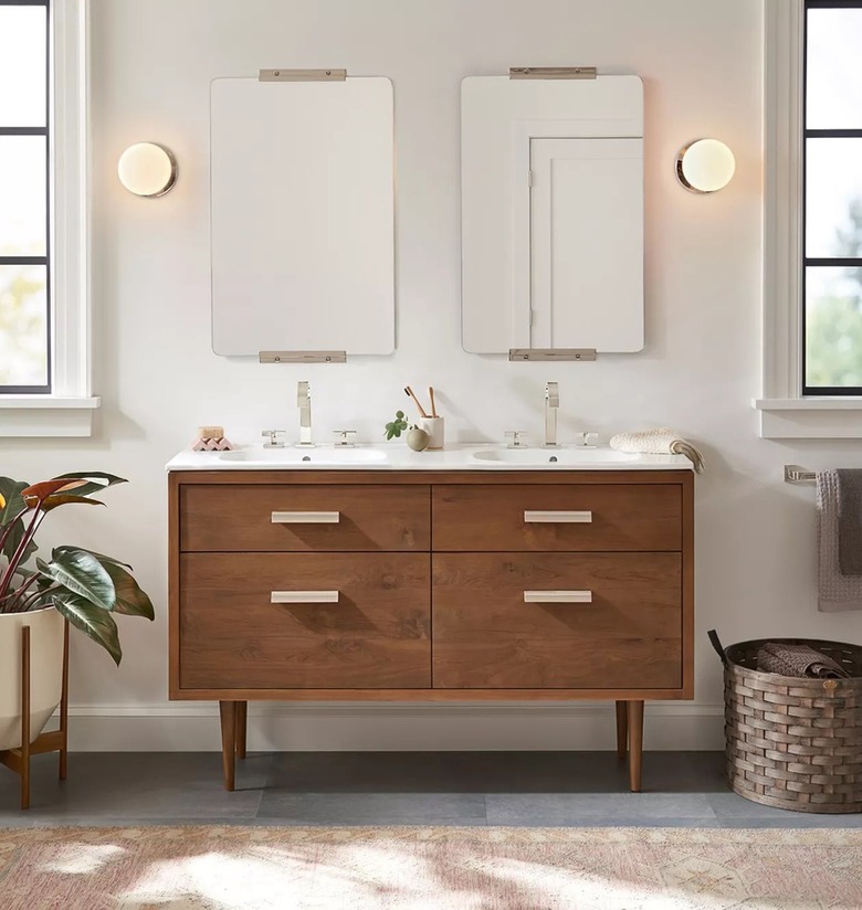 Rejuvenation Marquam Teak Double Vanity