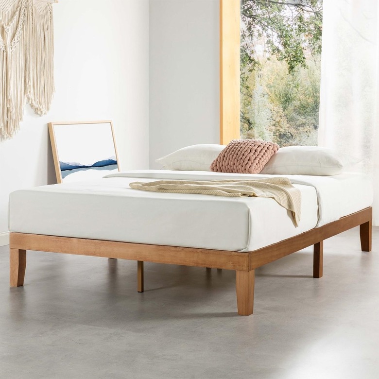 Mellow Classic Solid Wood Platform Bed Frame (Queen)