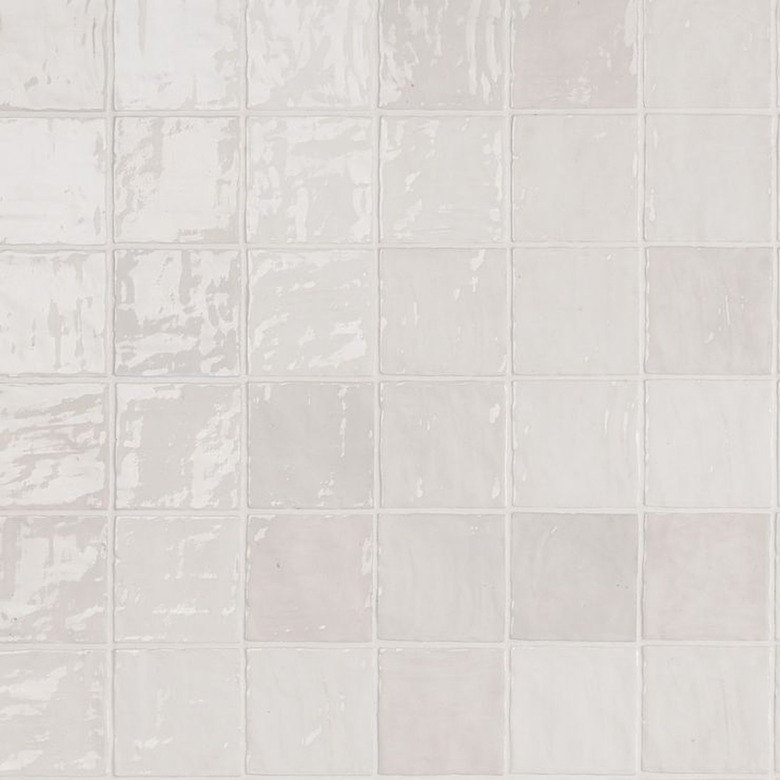 TileBar Portmore White Glazed Ceramic Wall Tile