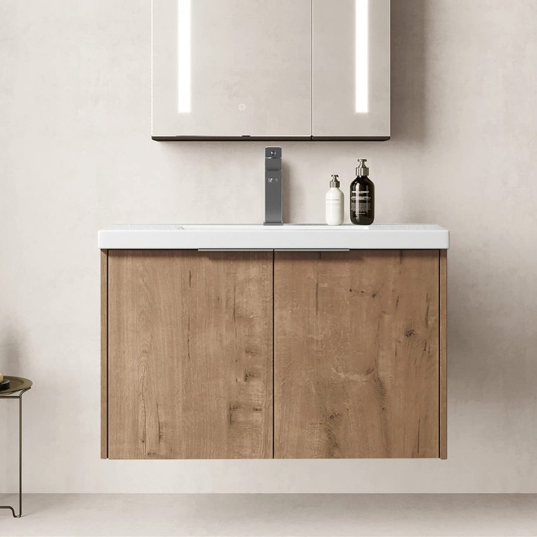 SSLine Wall-Mounted Bathroom Vanity With Sink Combo