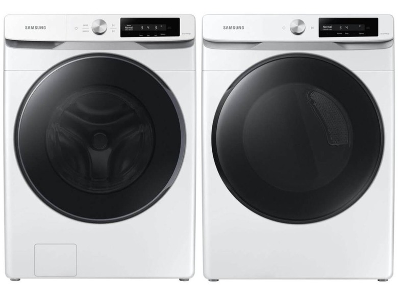 Samsung WF45R6300AW Smart Front Load Washer & DVE45R6300W Smart Electric Dryer