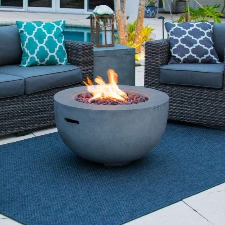 Akoya Outdoor Essentials Concrete Fire Table