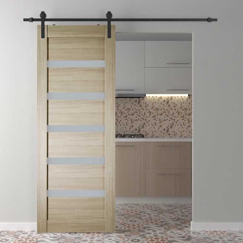 Belldinni Paneled Manufactured Wood and Glass Door