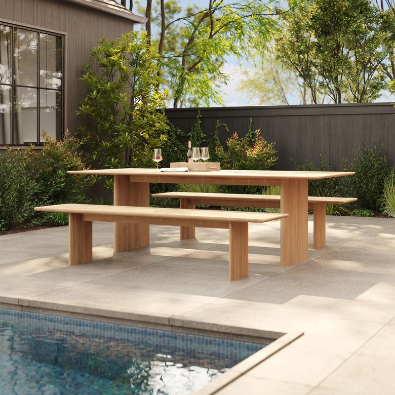 West Elm Anton Outdoor Teak Dining Table (72 inches)