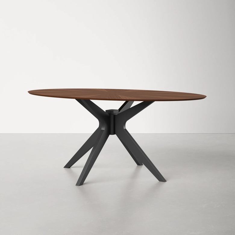  AllModern Fenway Solid Oak Pedestal Dining Table