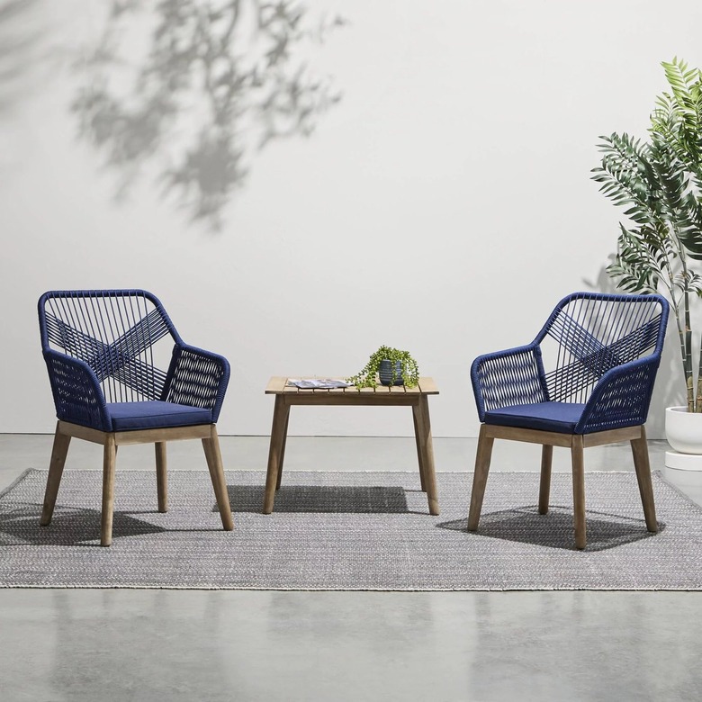 Gap Home Woven Rope Outdoor 3-Piece Conversation Set