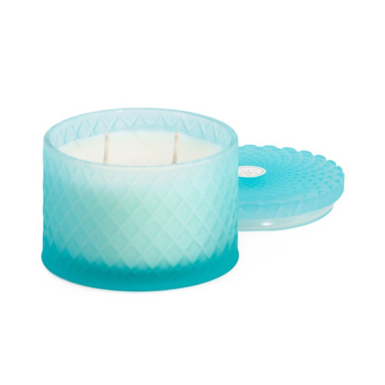 Sand and Fog Molded Glass Tropical Citrus Candle