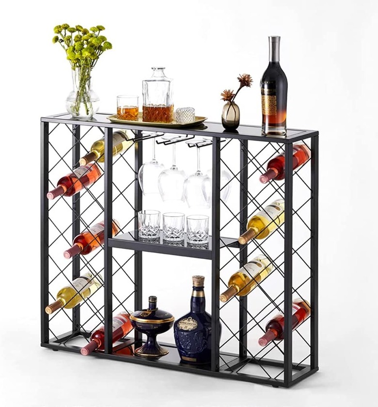 Mango Steam Wine Rack Console