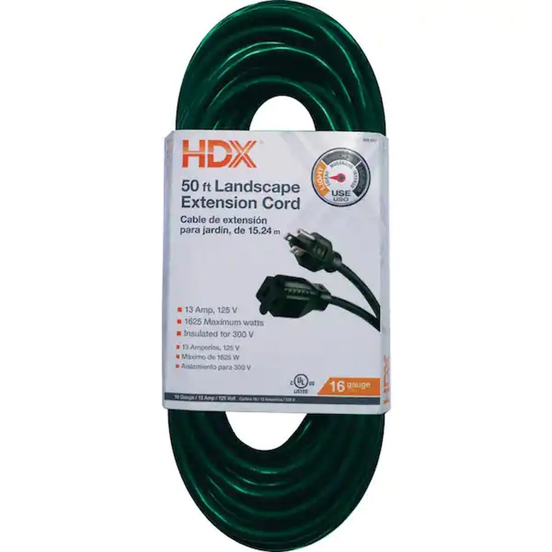 HDX 50 ft. Indoor/Outdoor Landscape Extension Cord