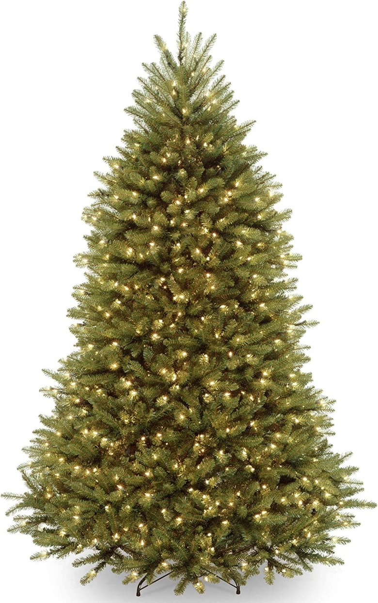 National Tree Company 7.5-Foot Pre-Lit Dunhill Fir Artificial Christmas Tree