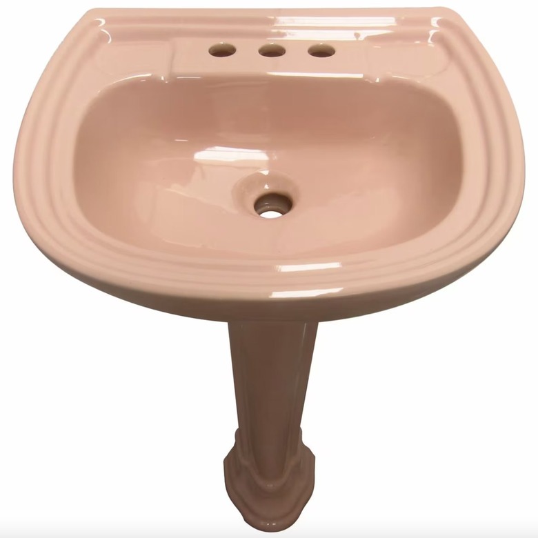 Casa Castillo Art Mexican Roman Style Pedestal Sink