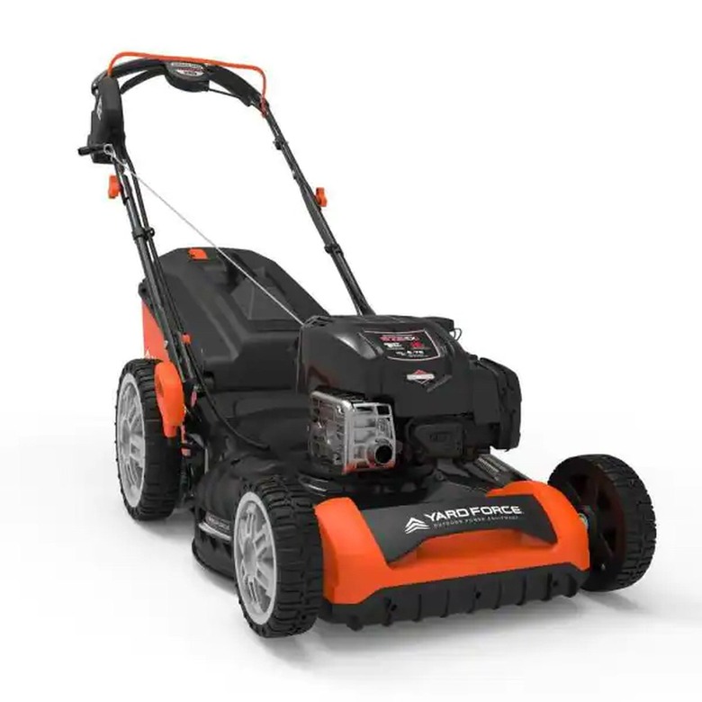 YARD FORCE 21" 163cc Briggs and Stratton Variable-Speed RWD Electric Start Walk Behind Mower