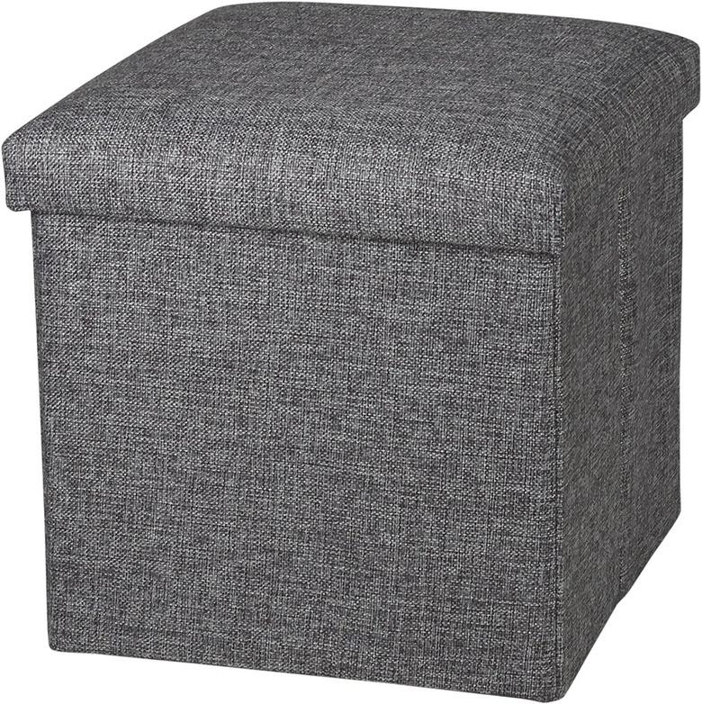 NISUNS OT01 Linen Folding Storage Ottoman