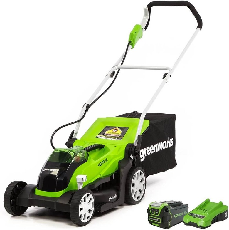 Greenworks 40V 14" Cordless Lawn Mower MO40B410