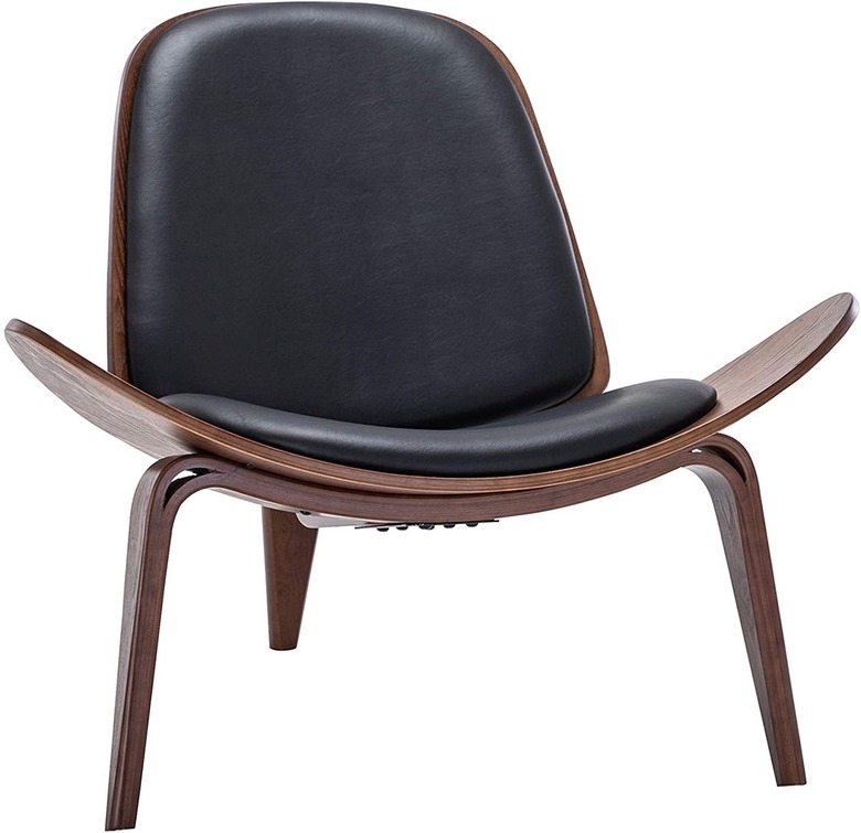 Belleze Black Midcentury Chair