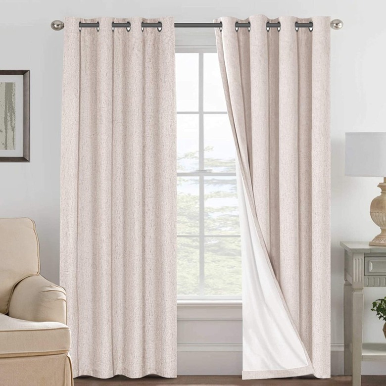 H.VERSAILTEX Linen Blackout Curtains