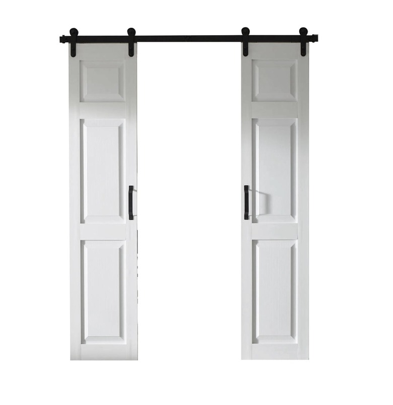 Four Seasons Outdoor Product Paneled Barn Door With Installation Hardware Kit