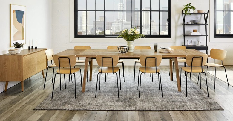 Article Madera Oak Extendable Dining Table