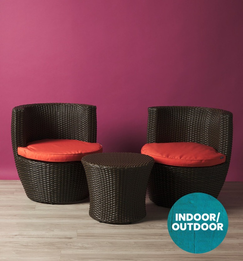 Nautica 3-Piece Resin Wicker Chair And Table Set