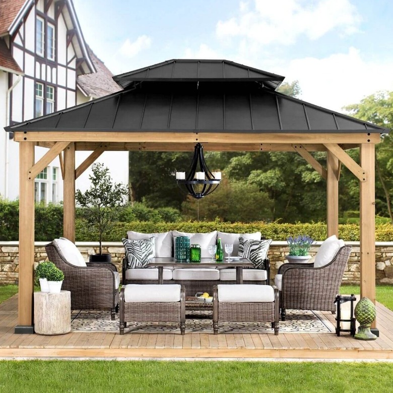 Sunjoy Archwood Cedar Frame Gazebo