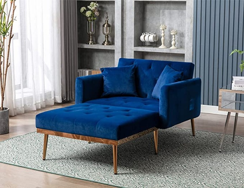 KINFFICT Velvet Chaise Lounge