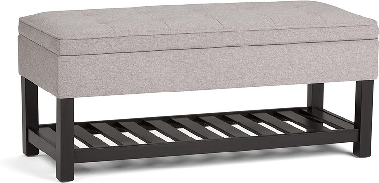 Simplihome Cosmopolitan Rectangular Storage Ottoman Bench